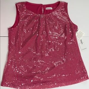 Calvin Klein Sequence Top Pink